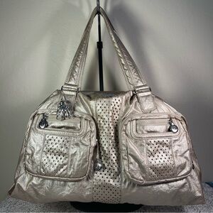 Kipling Large Duffle Bag Nylon Travel Gym Weekender tons of pockets